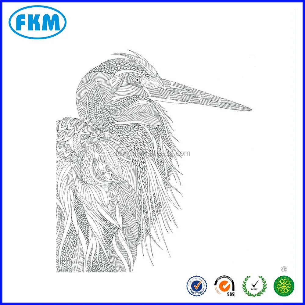 Large Print Animals Of The Jungle Adult Coloring Book