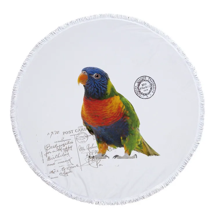 
Multicolor Round Beach Throw Paris Eiffel Tower Round Beach Towel 