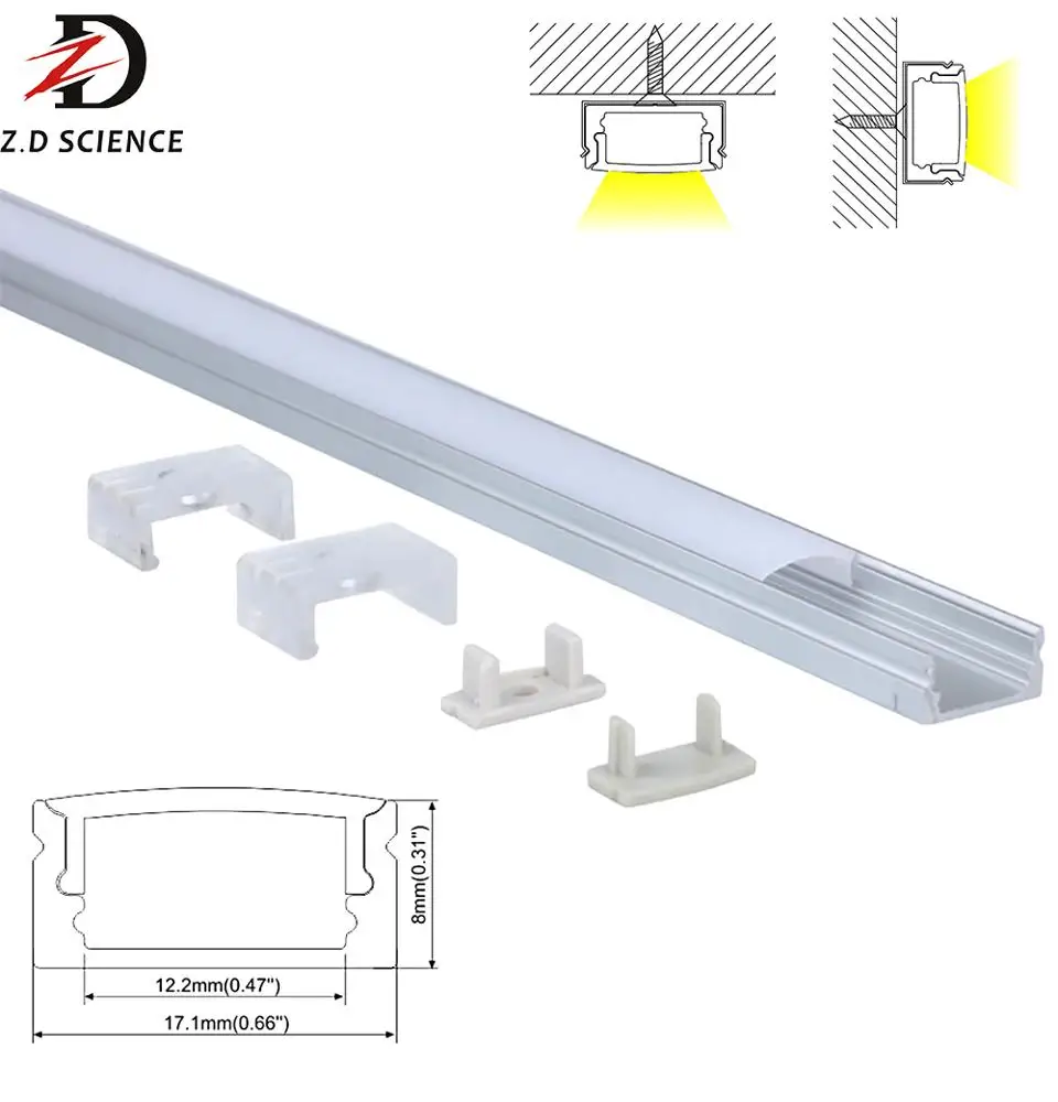 
Slim 12mm inner width aluminum led heatsink for led housing 