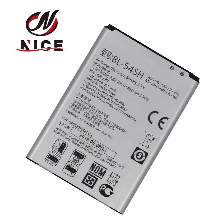 Hot Selling 2500mah Replacement BL-54SH standard Li-ion battery For LG G2 F300 F320S/K/L F260 H778 H779 D728 mobile phone