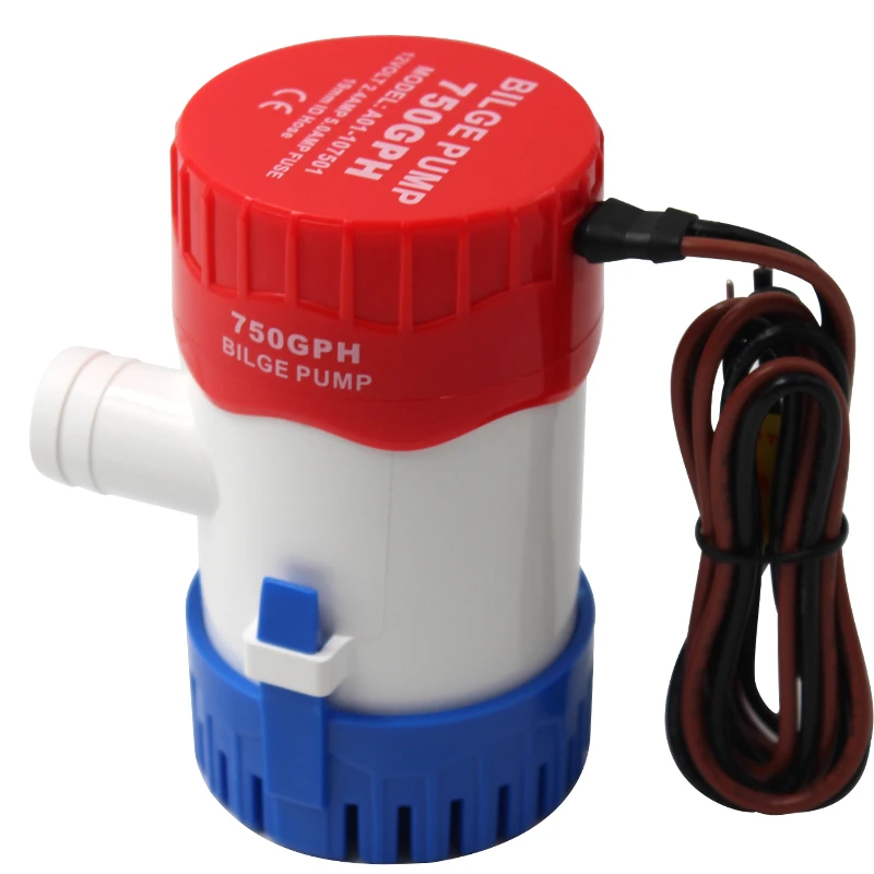 
12V/24V Submersible Bilge Pump 750/1100GPH For Marine Boat Caravan RV Round 