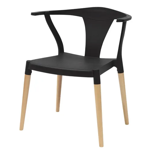 dining chair plastic armrest modern style
