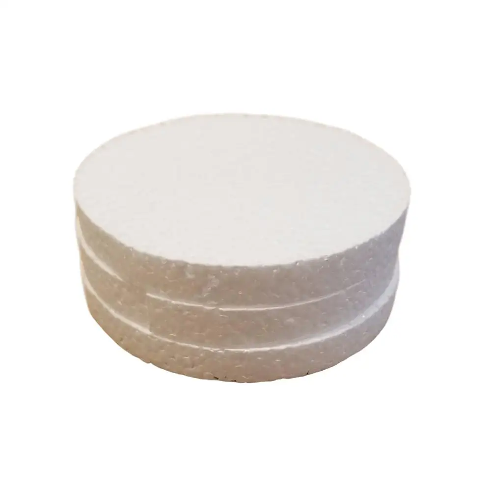 Craft Waterproof Polystyrene Cake For Slime Diy And Decorative White Circle EPS Foam in Thick Discs Styrofoam Philippines