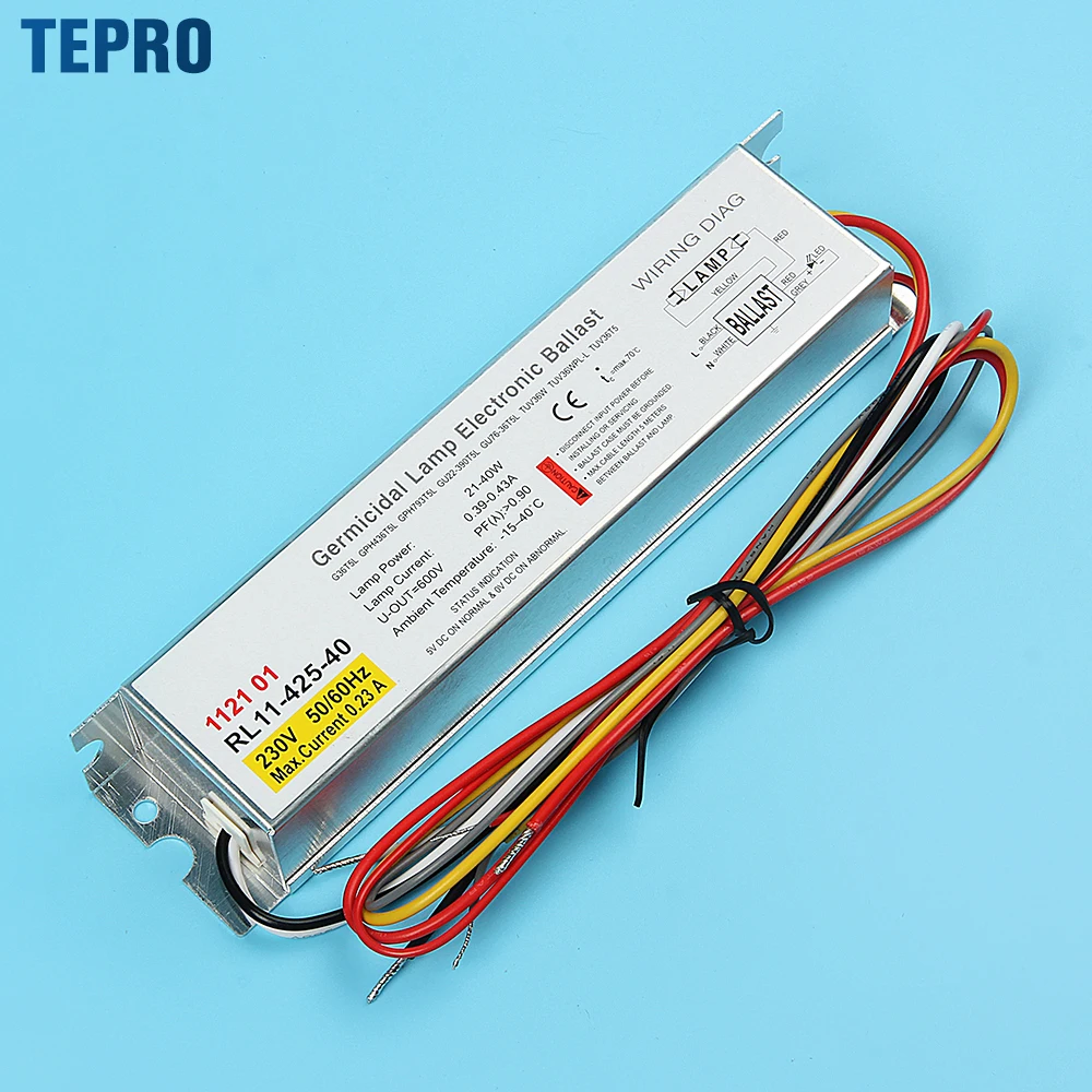 T5 10W 14W 15W 18W 20W 21W Ultraviolet Light Electronic Ballasts Uv-c Germicidal Uv Lamp Display Electronic Ballasts