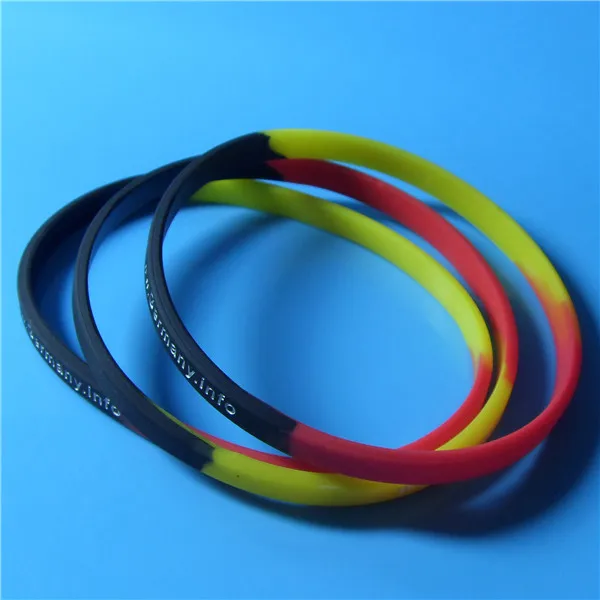 Customized Thin Silicone Wristbands, 6mm Silicone Bracelets, Customized Silicon Wristbands