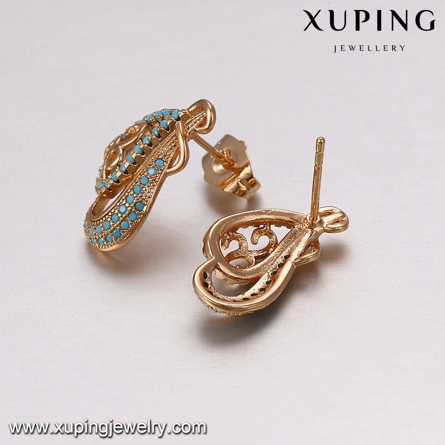 64210 xuping best selling turkish style copper alloy earring and pendant gold plated jewelry sets