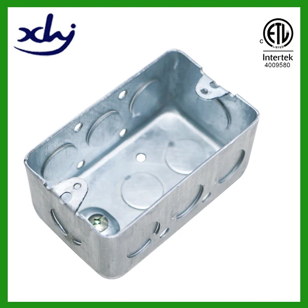 cETL Approved 2020 2x4 rectangle electrical galvanized box