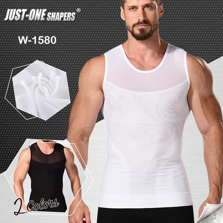 2021 New Design Bodywear Men Slimming Body Shaper Compression Shirt Slim Fit Undershirt Shapewear Custom Body Shapers Men