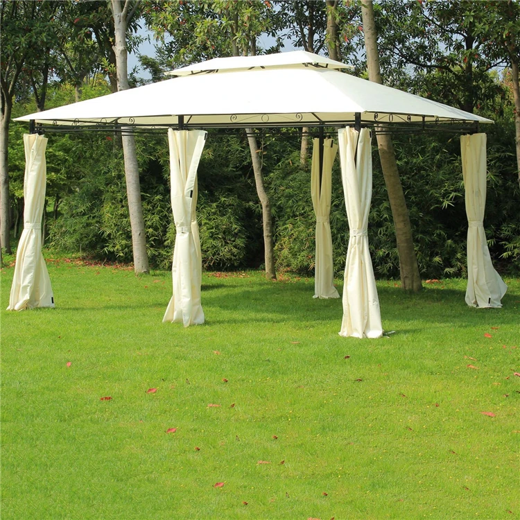 Outdoor Canopy Tent Pergola Metal Roof 3X4X2.65M Gazebo