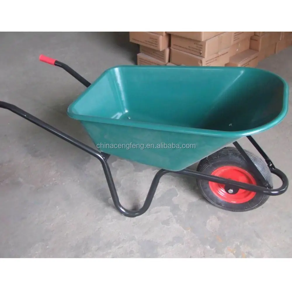 
 Сверхмощный 85L пластиковый лоток садовые тачки wb6414  