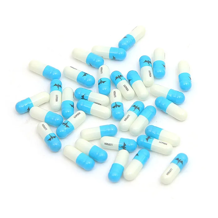 Bulk sale red and white size 00 gelatin empty capsule shell