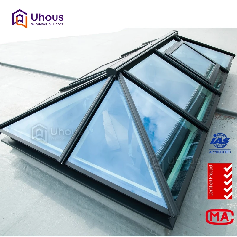 Высококачественная алюминиевая стеклянная крыша skylight по оптовой