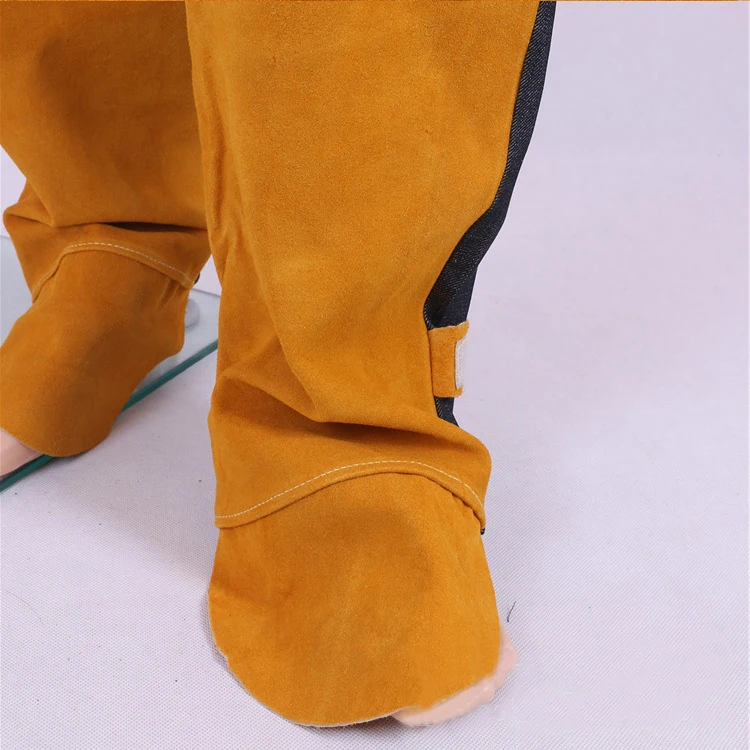 Cow leather welder protective clothing wear resistance and high temperature welding suit