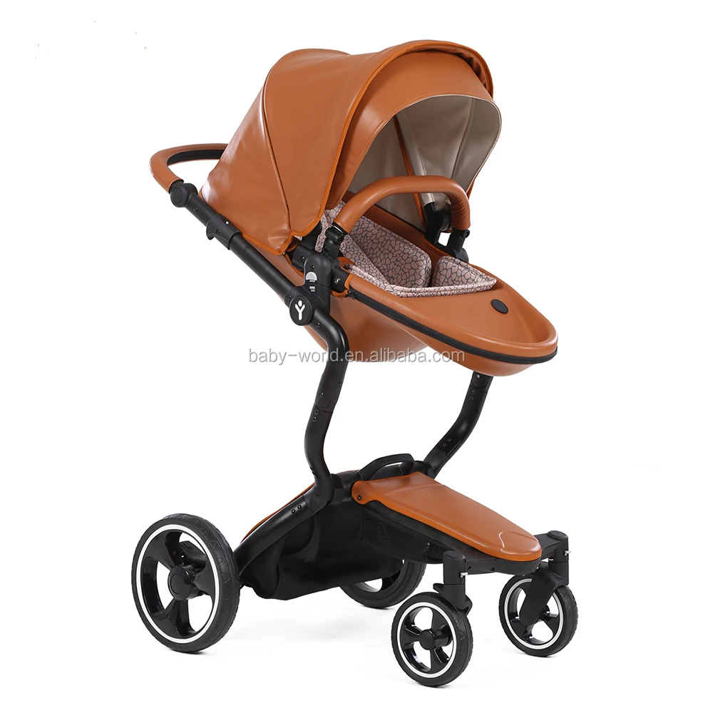 
Multi-function Leather Baby Stroller With EN1888 Approved 