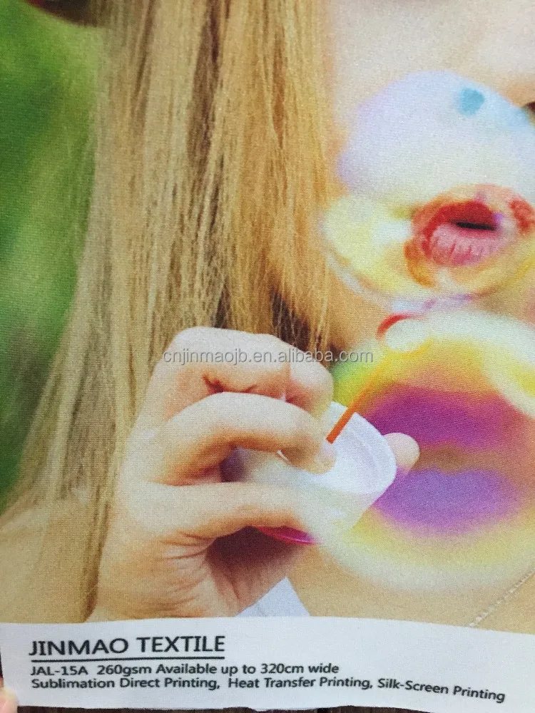 
Digital printing sublimation/UV/LATEX printing 100 PCT display fabric with stretch good elasticity 