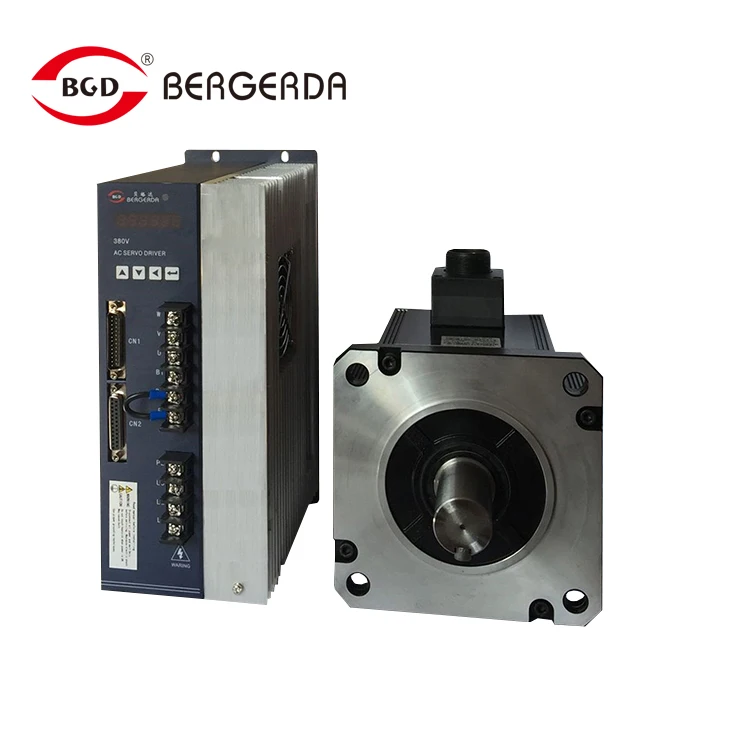 380V high pressure 130 flange 2.5kw briushless  ac servo motor + servo drive 10Nm 2500rpm with cable and low servo motor price