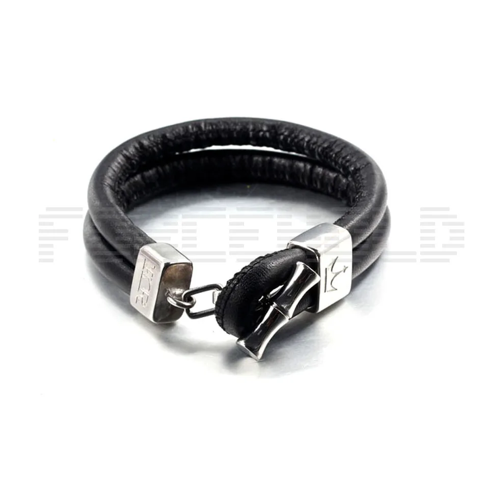 Bamboo Genuine Leather Bracelet