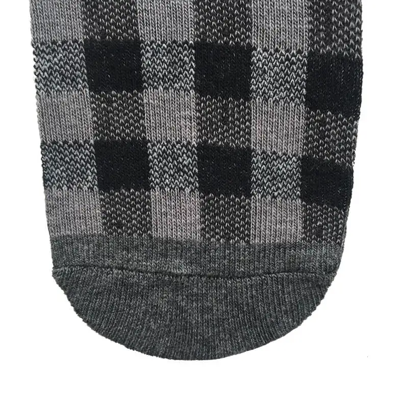 Kids Non slip Indoor Play Yard Socks with Check Pattern and Crew Height