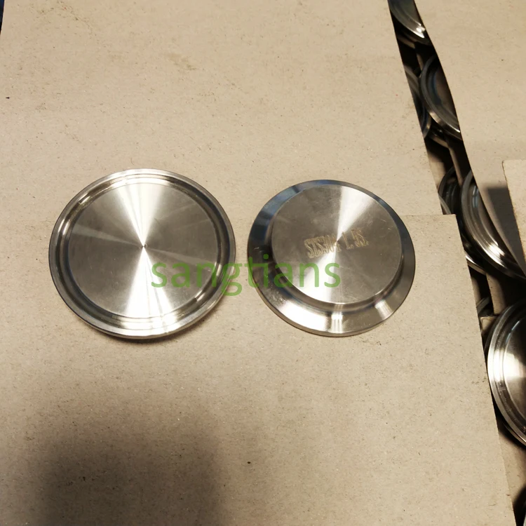 Food Grade sanitary end cover stainless steel blind cover/blank cover