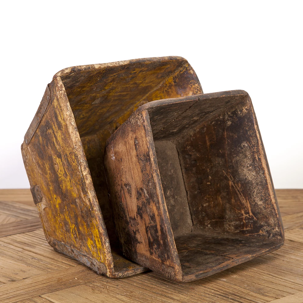 
antique home decor chinese wood rice measurement 