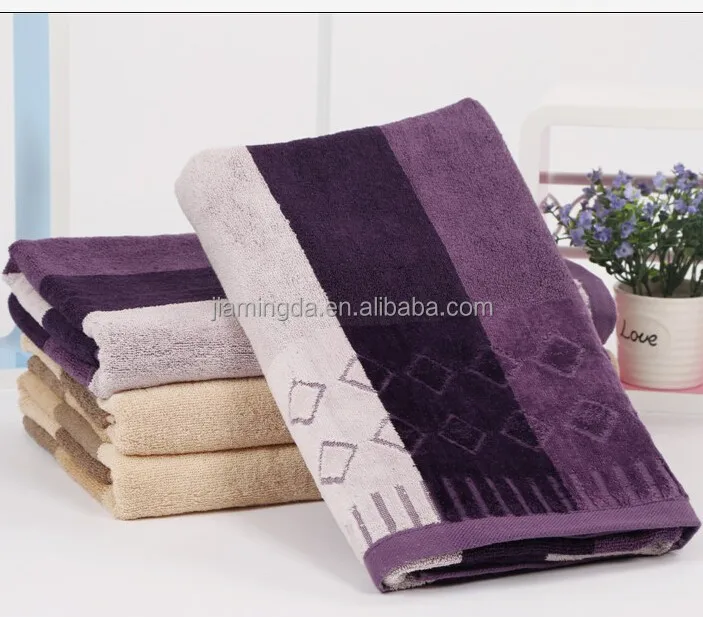 
Wholesale Comfortable Velvet Checked Face Towel 100% Cotton 