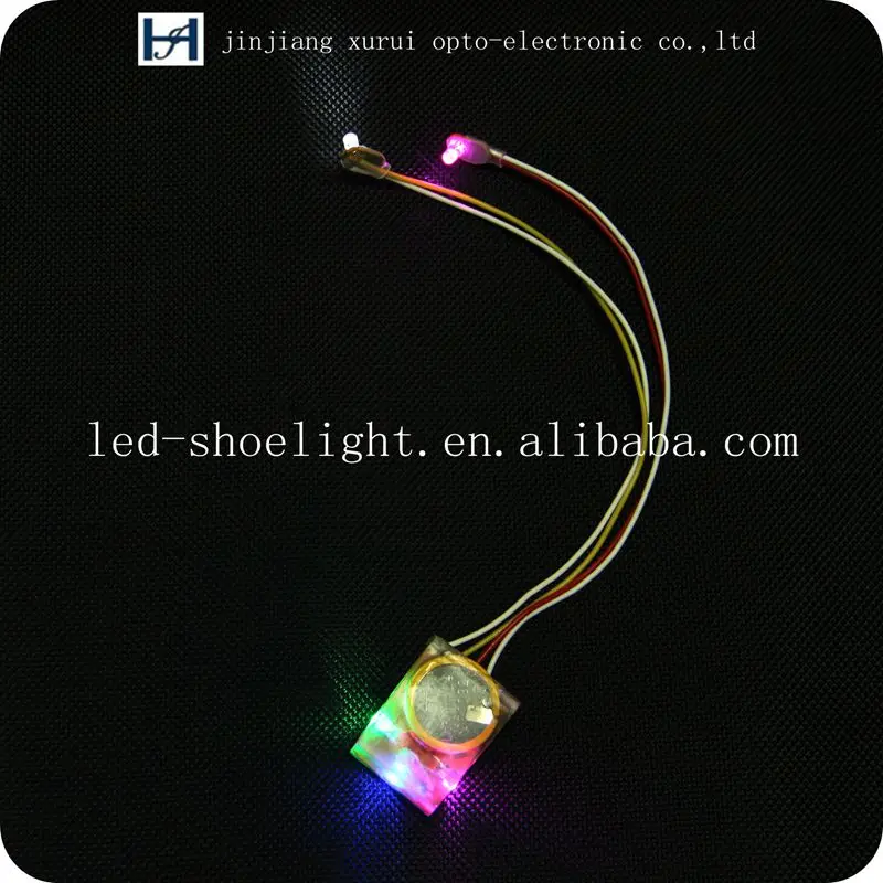 Factory Price Shoe Light Parts Colorful Waterproof Flashing Led Shoe Light