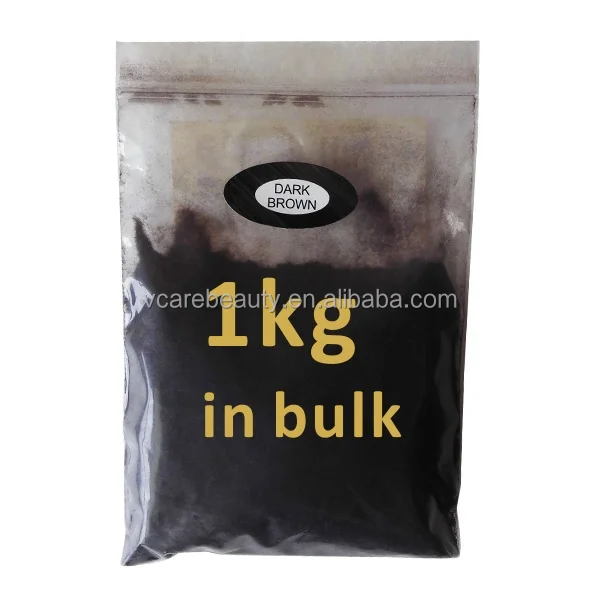 Завод прямой темно-коричневый Повышение Хлопок волос волокна порошок