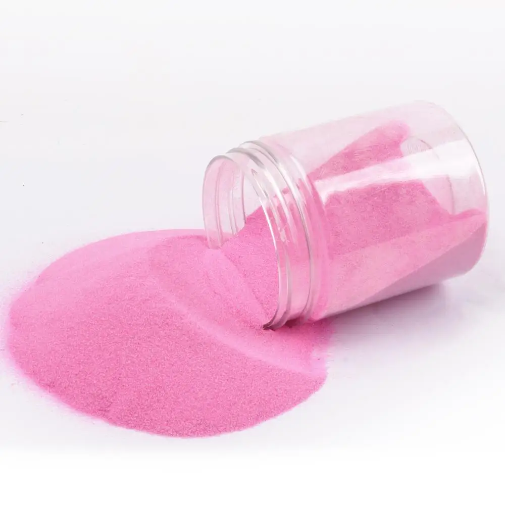 Deep pink colored sand