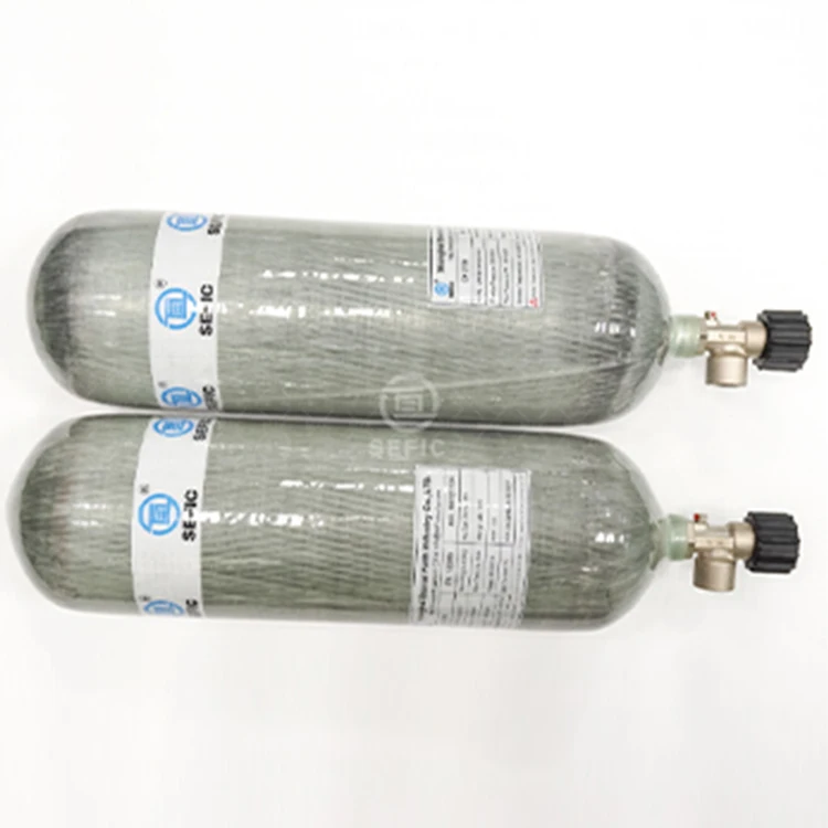 6.8L with Valve Carbon Fiber Cylinder air Oxygen Respirator Carbon Fiber Tank