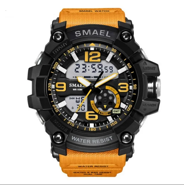 
Smael 1617 colorful sport watch waterproof army watch 