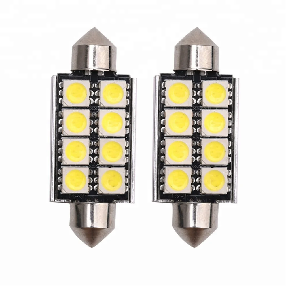 Canbus car led non-polarity license plate light festoon lighting