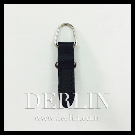 New Stylish Brown Leather PU Designer Slider Zipper Puller