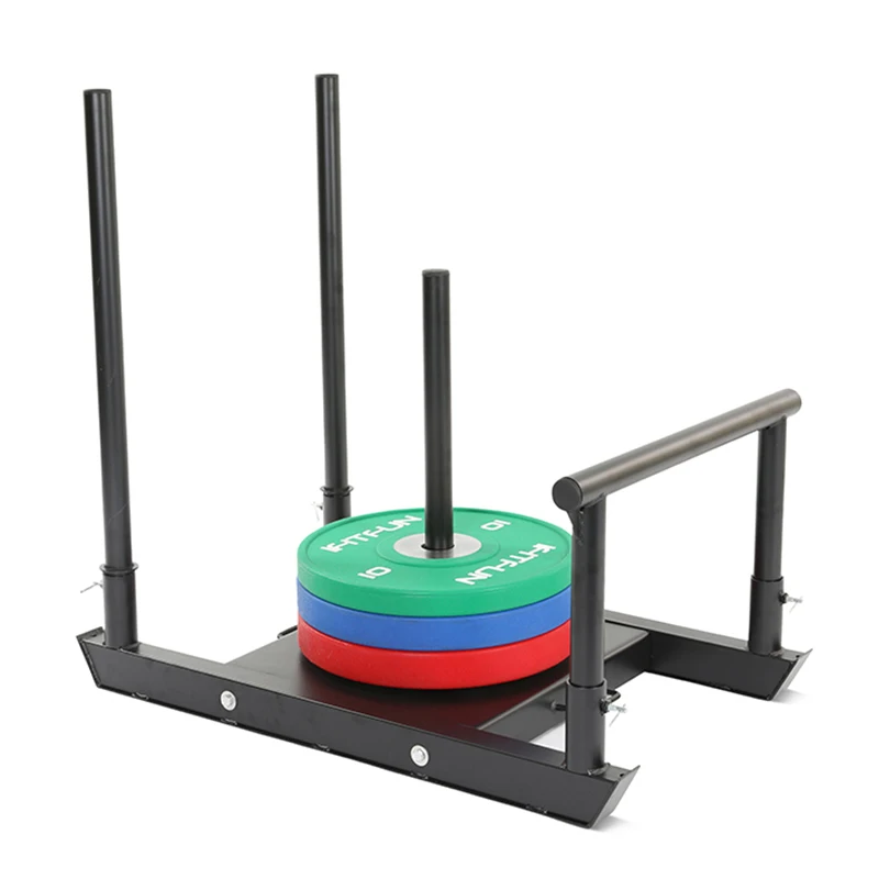 Bodybuilding machine fitness gym sled power sled pull and push training machine