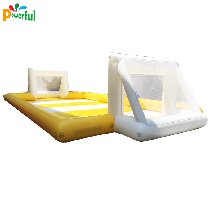 Giant inflatable volleyball field soap football field