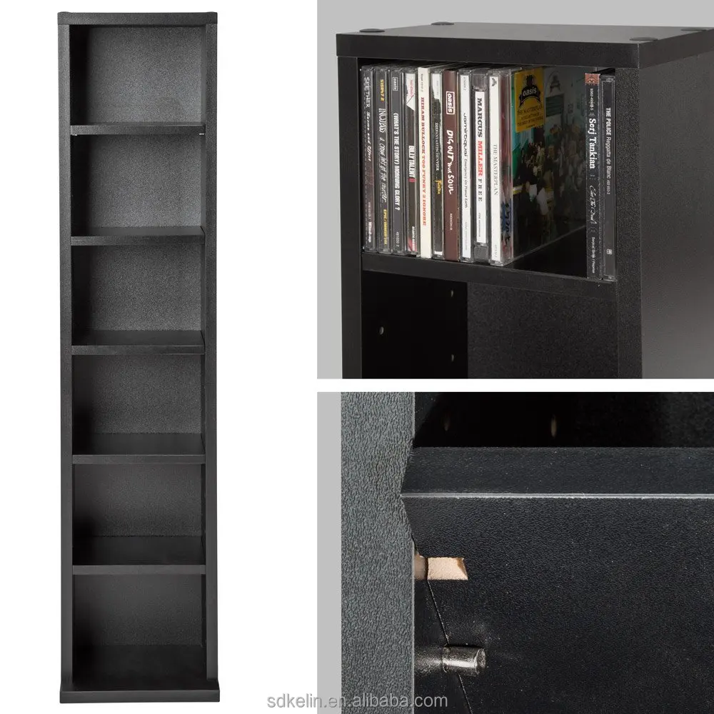 Living Room MDF Guitar cd Display RACK