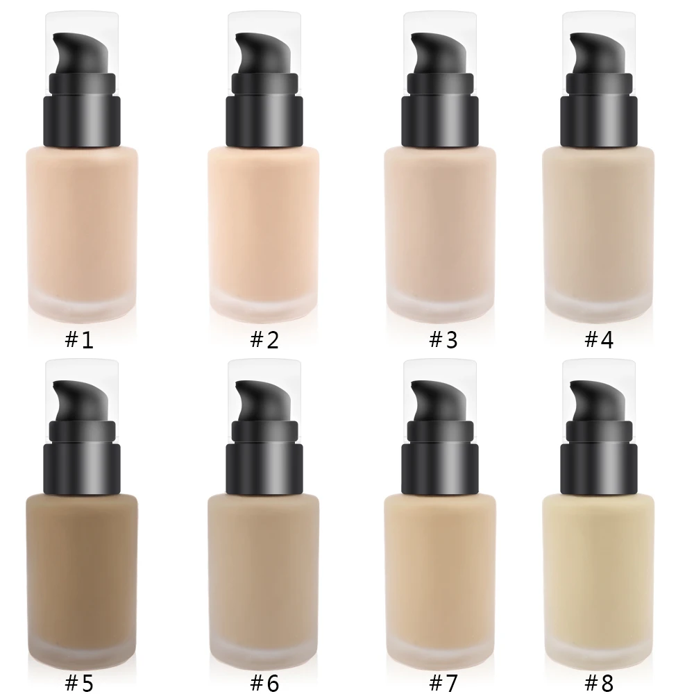 Long Wear Medium-full Coverage with Matte Finish Liquid Foundation Makeup Face Female Makeup Fixer Waterproof High Quality 10ml