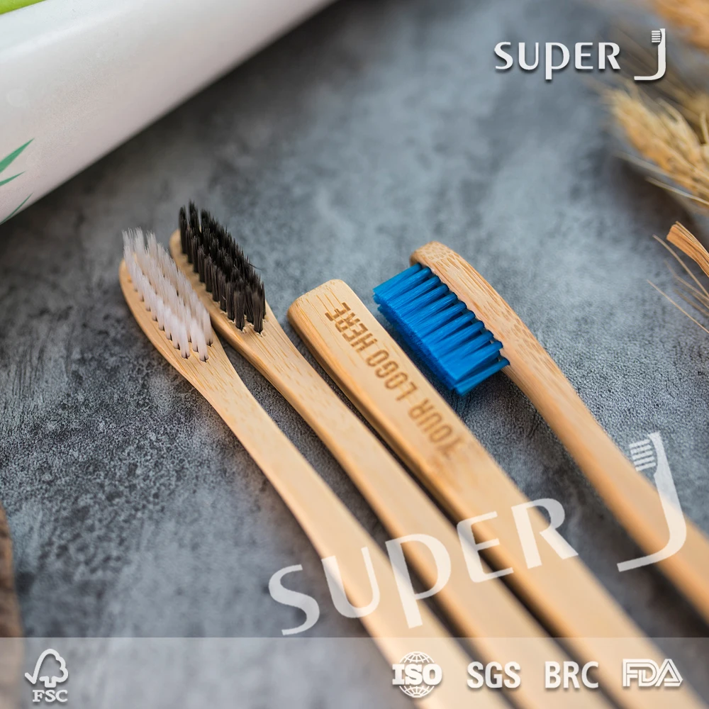 China Manufacturer Biodegradable feature charcoal bamboo toothbrush in yangzhou
