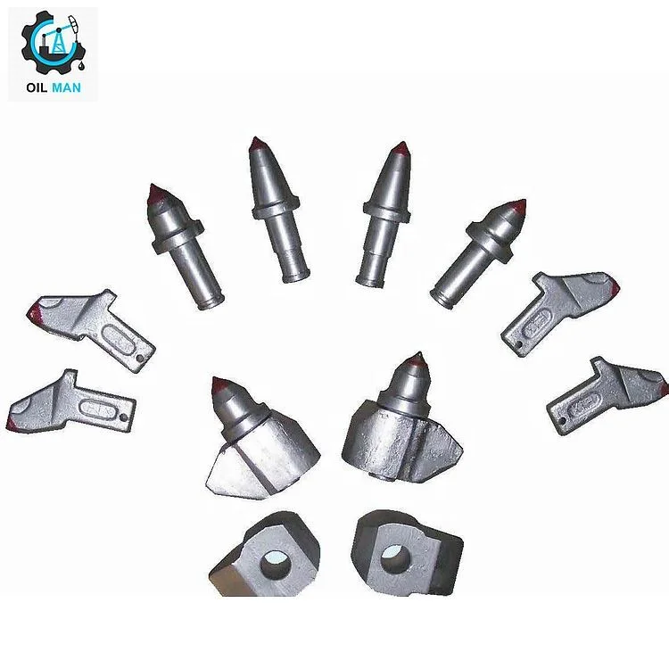 Tungsten Carbide Round Shank Coal Mining Drilling Bits / Picks / Bullet Teeth SM06 and Holder C87H