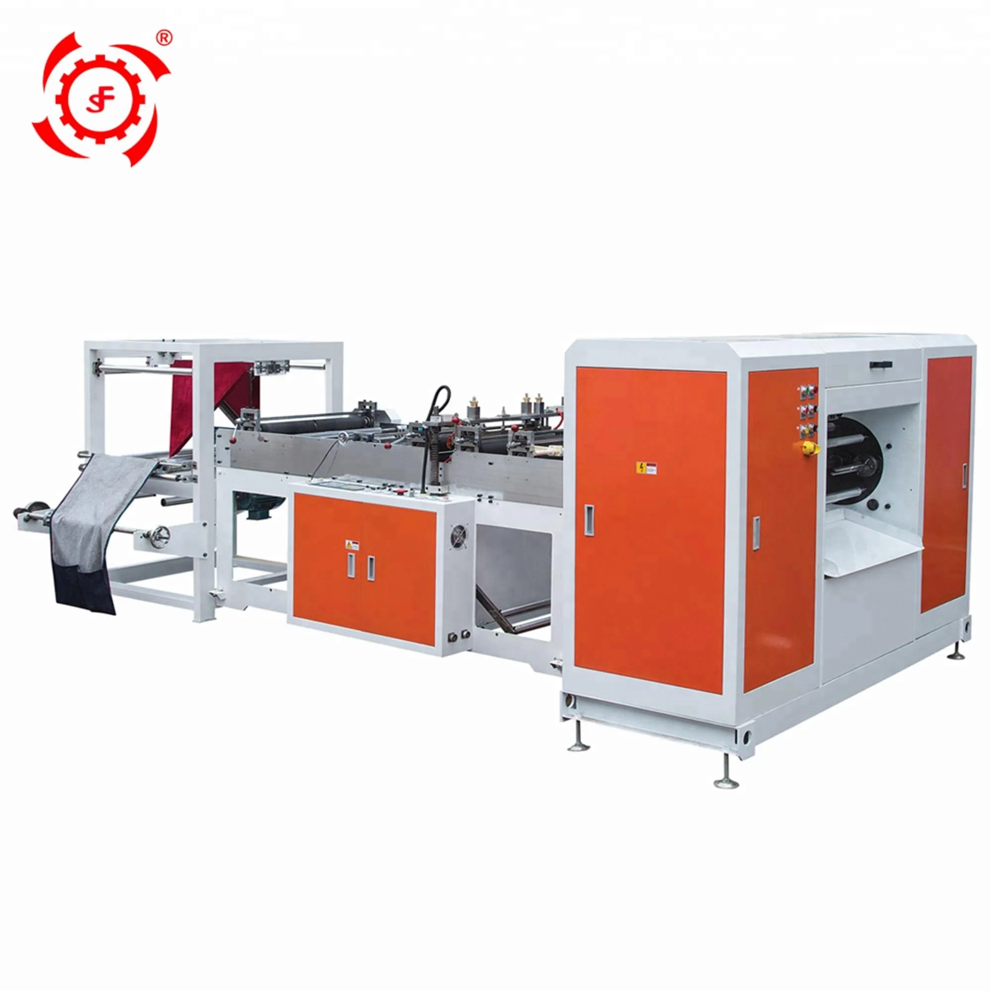 
LIFENG high speed Biodegradable PE fabric ziplock high frequency pvc air bubble film three side seal bag making machine price 