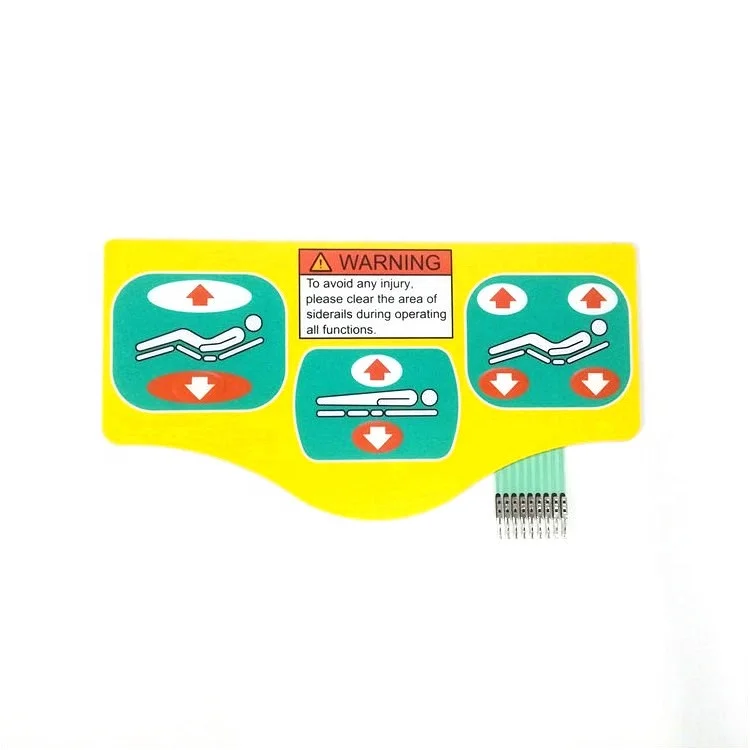 customized  IP65 water proof  membrane switch for medical equipments