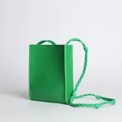 2019 New Summer Genuine Leather Small Bag Designer Candy Color Crossbody Bag For Women Luxury Mini Woven rope mini Shoulder Bag