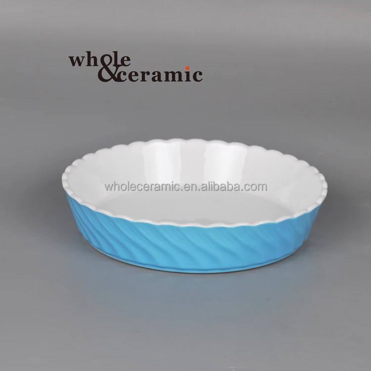 Bread Ceramic Baking Pan Tray Microwave Bake Dish Plate For Wholesale