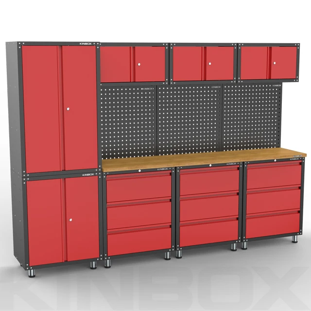 
Kinbox 12 Pieces Metal Garage Furniture Locker Tool Cabinet for Home Garage 