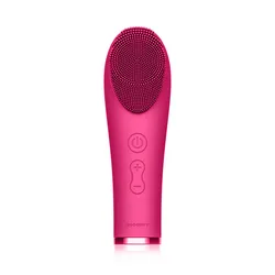 Mini Portable Waterproof Sonic Electric Facial Cleansing Washing Machine Massage Brush Silicone Face Cleanser