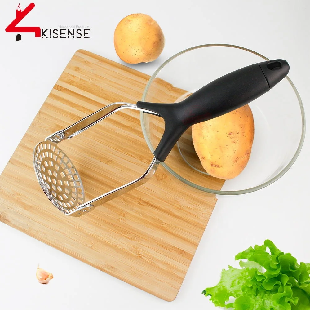 
Food Grade Premium kitchen Stainless Steel Fruit Vegetable Ricer Potato Masher 