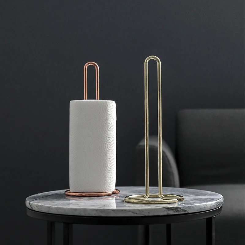 Amazon Hot Selling Household Rose Gold Paper Towel Holder