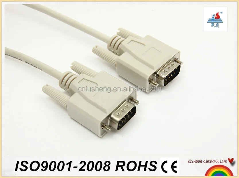 
6FT DB9 Male to DB9 Female Serial RS232 cable Null modem cable DB9 cable 