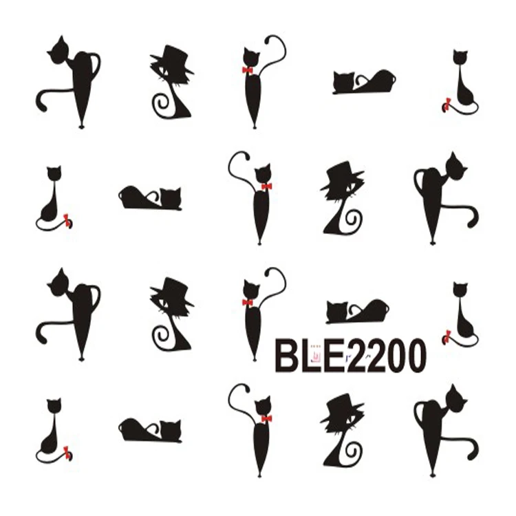 Nail Accessories Bow Shaped Gold Silver Nail Art Water Slide Decal Paper