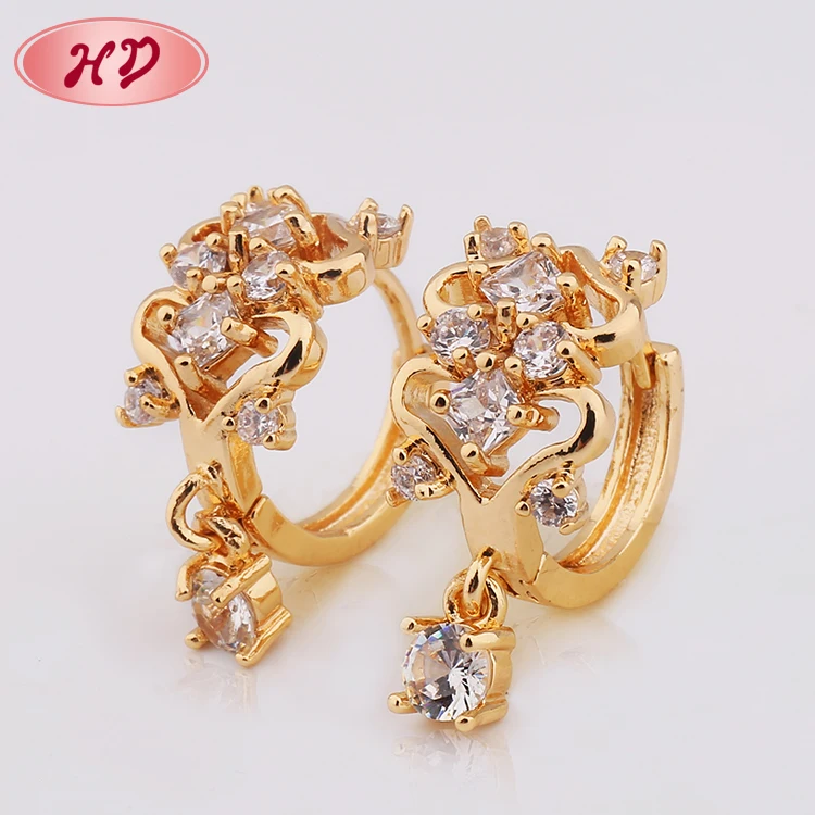 Hot Selling 2018 18K Gold Plated Huggies Earrings China Jewelry Factory