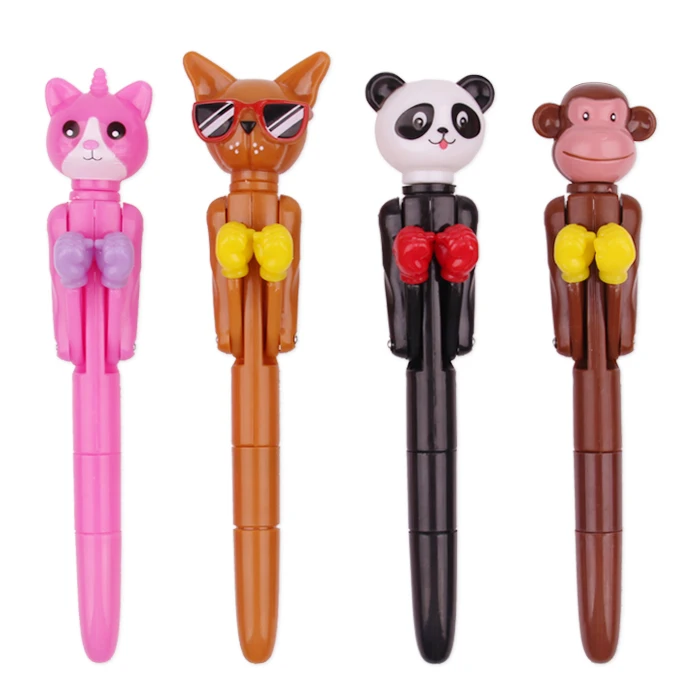 Licheng BP3629 Stress Ball Pen, Custom Cute Souvenir Kawaii Kangaroo Boxing Glove Pen for Kids